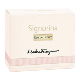 Ferragamo Signorina Eau de Parfum 100ml sur une table décorée