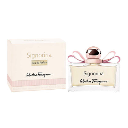 Ferragamo Signorina Eau de Parfum 100ml vue de face avec flacon élégant