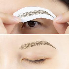 Feuille de tatouages sourcils avec 12 paires - Bliss and Beyond USA
