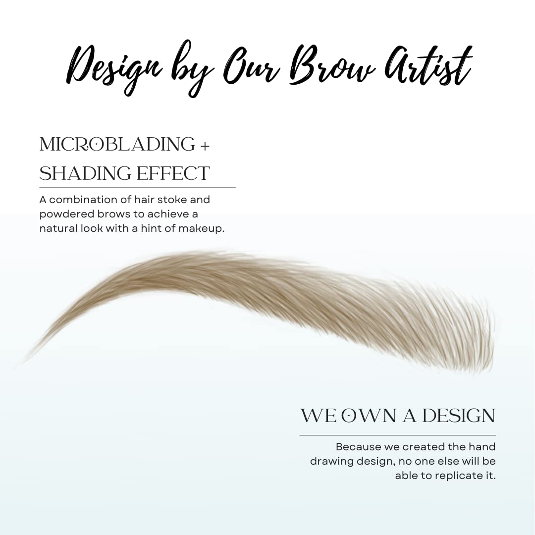 Feuille de tatouages sourcils avec designs variés
