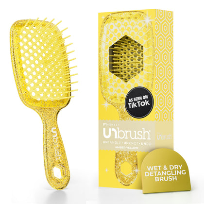 FHI Heat UNbrush brosse démêlante jaune ambre vue avant