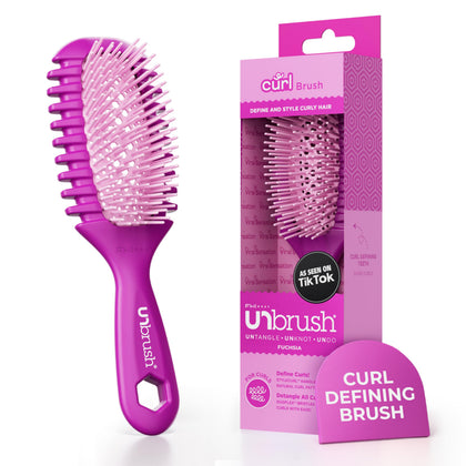 FHI Heat UNbrush brosse démêlante pour cheveux bouclés vue de face