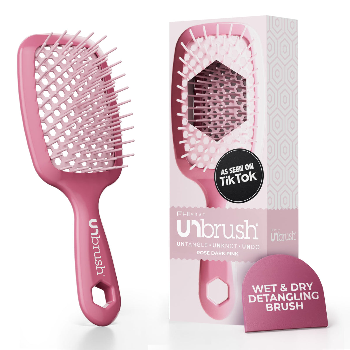 FHI Heat UNbrush brosse démêlante rose vue avant