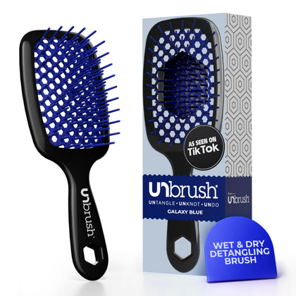 FHI Heat UNbrush brosse démêlante vue avant, couleur bleu galactique