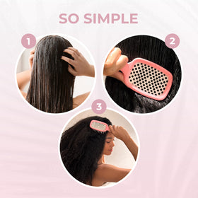 FHI Heat UNbrush brosse rose vue de côté