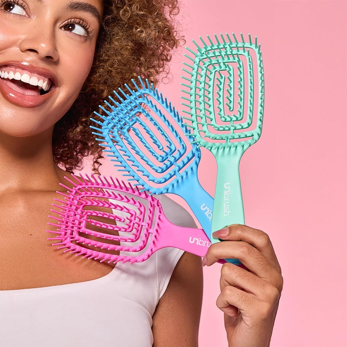 FHI Heat UNbrush Flex brosse démêlante avec poignée légère
