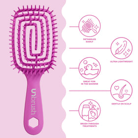 FHI Heat UNbrush Flex brosse démêlante sur un fond blanc