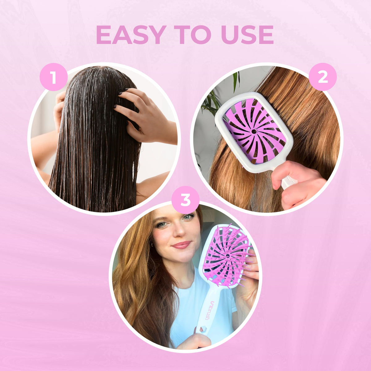 FHI Heat UNbrush Plus brosse démêlante à côté d'autres accessoires de coiffure