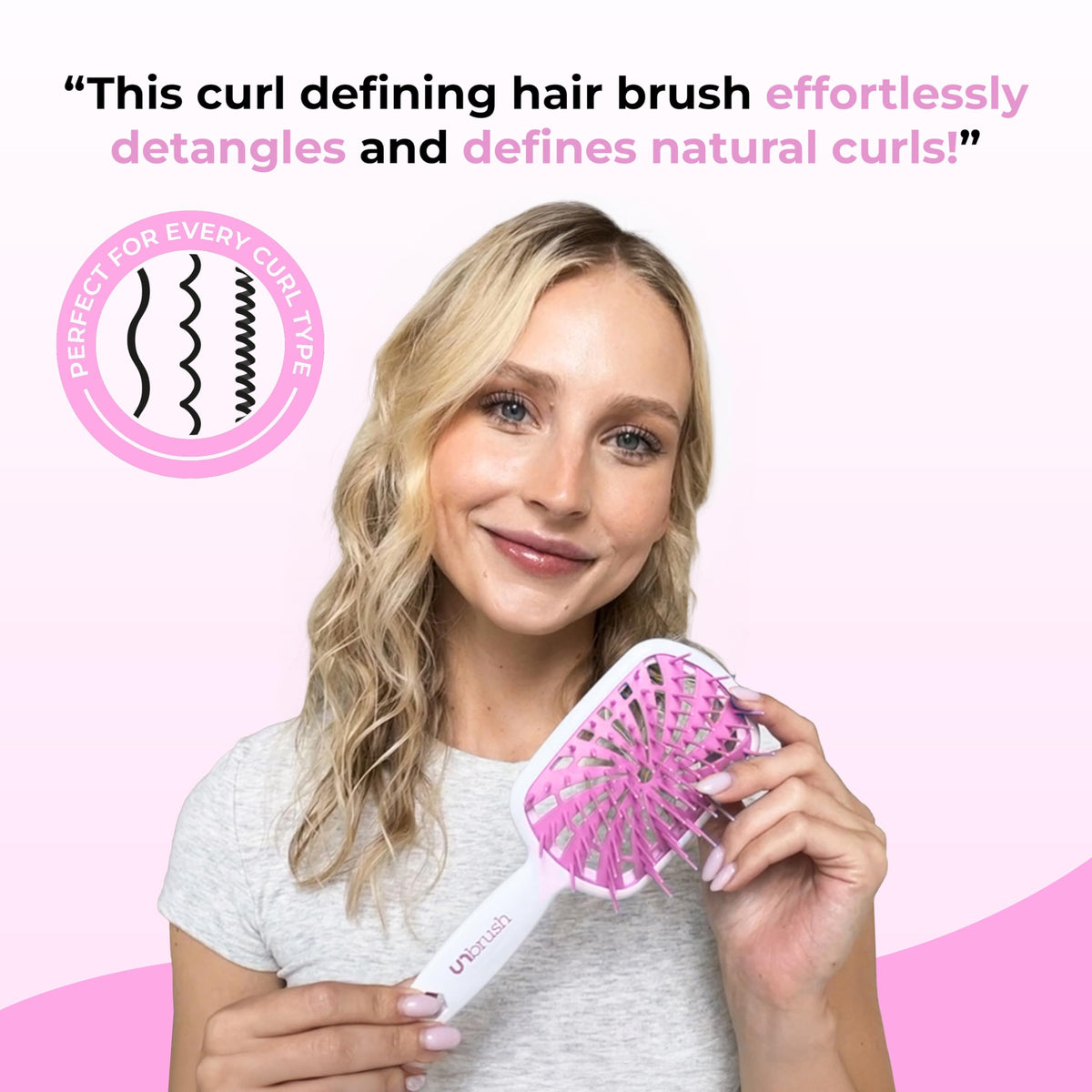 FHI Heat UNbrush Plus brosse démêlante vue arrière montrant le coussin ventilé
