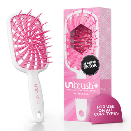 FHI Heat UNbrush Plus brosse démêlante vue avant avec brins flexibles