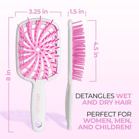 FHI Heat UNbrush Plus brosse démêlante vue de côté avec brins anti-statiques