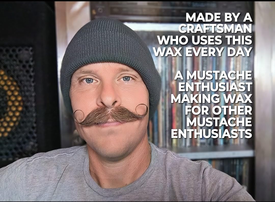 Fibonacci Mustache Wax cire d'abeille jaune