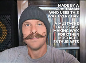 Fibonacci Mustache Wax cire d'abeille jaune