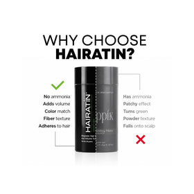 Fibres capillaires HAIRATIN Premium Marron Moyen, texture des fibres