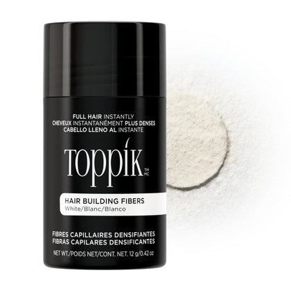Fibres capillaires Toppik 60g en blanc, vue de face