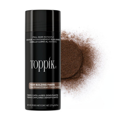 Fibres capillaires TOPPIK brunes moyennes 27,5g vue avant
