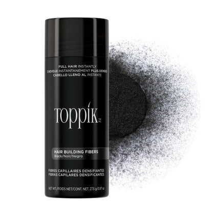 Fibres capillaires Toppik Noires 27,5g vue de face