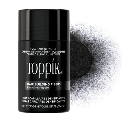 Fibres capillaires Toppik Noires 50g vue de face