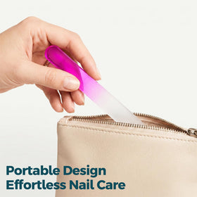 Fichiers à ongles en verre cristal SIUSIO avec instructions d'utilisation