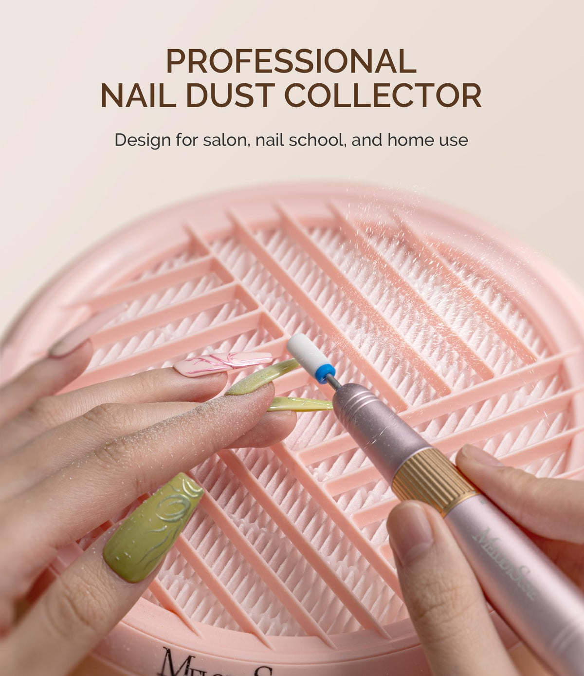 Filtre réutilisable du collecteur de poussière d'ongles MelodySusie HPro