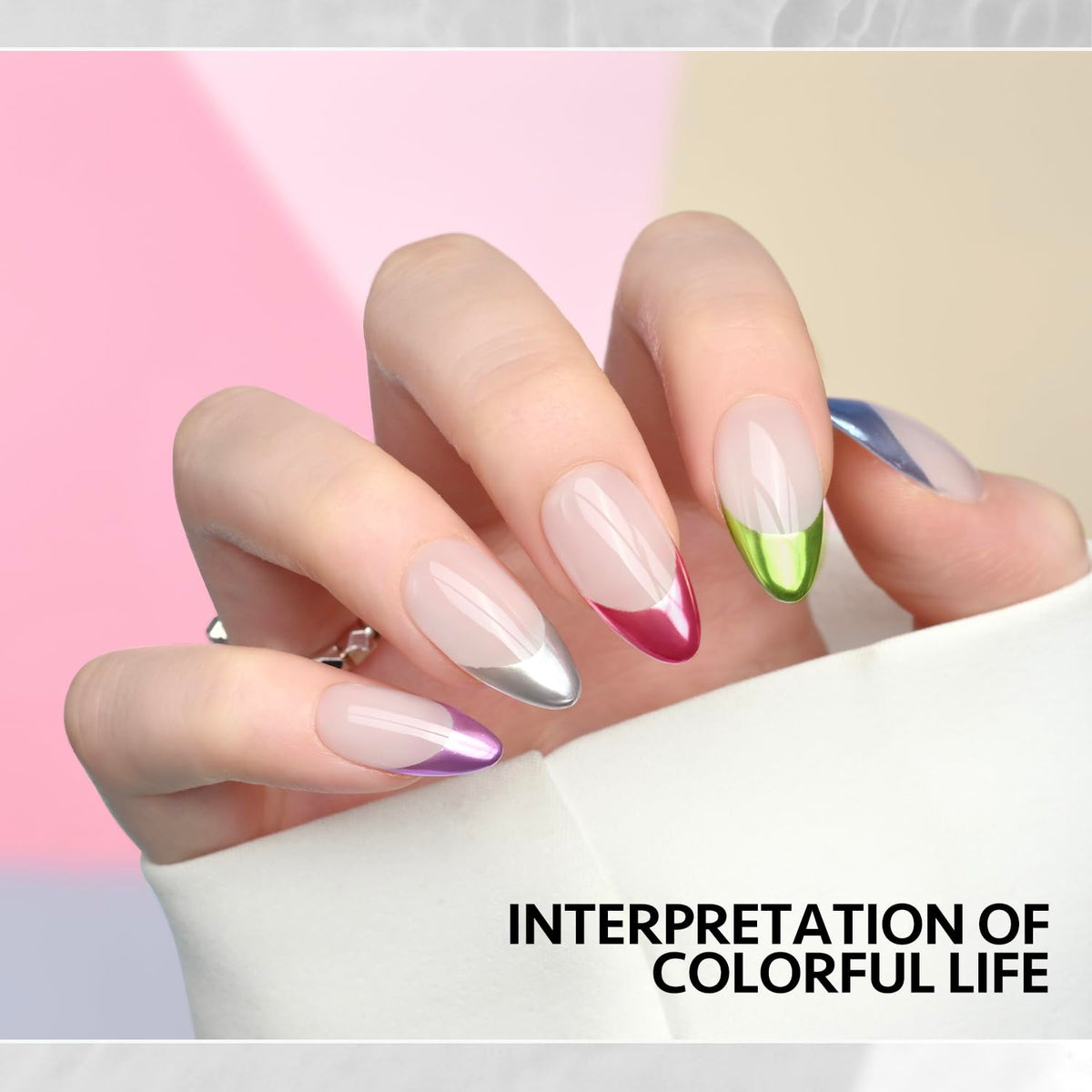 Finition veloutée d'un ongle avec le top coat GAOY