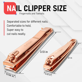 firiKer coupe-ongles en acier inoxydable, détail de la lame