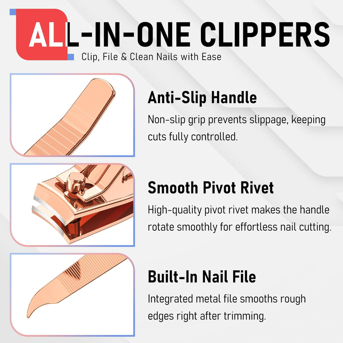 firiKer coupe-ongles pour ongles épais, prise en main