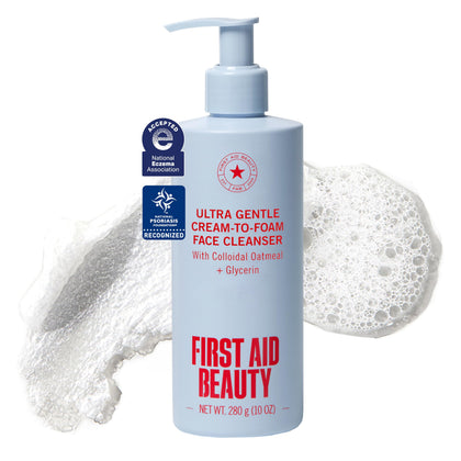 First Aid Beauty Nettoyant Crème à Mousse Ultra Doux 10 oz vue de face