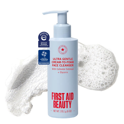 First Aid Beauty Nettoyant Ultra Doux Crème en Mousse 200g vue avant