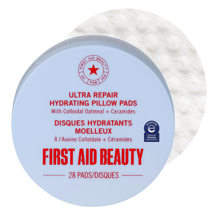 First Aid Beauty Ultra Repair Hydrating Pillow Pads 28 ct, vue de face