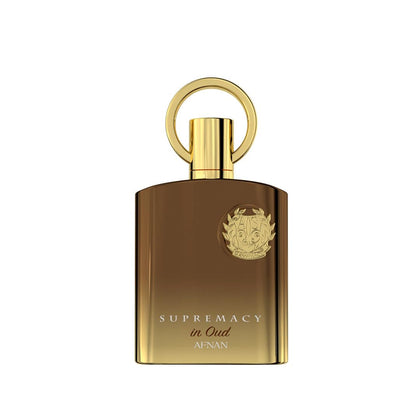 Flacon Afnan Supremacy in Oud 100ml vue avant avec étiquette