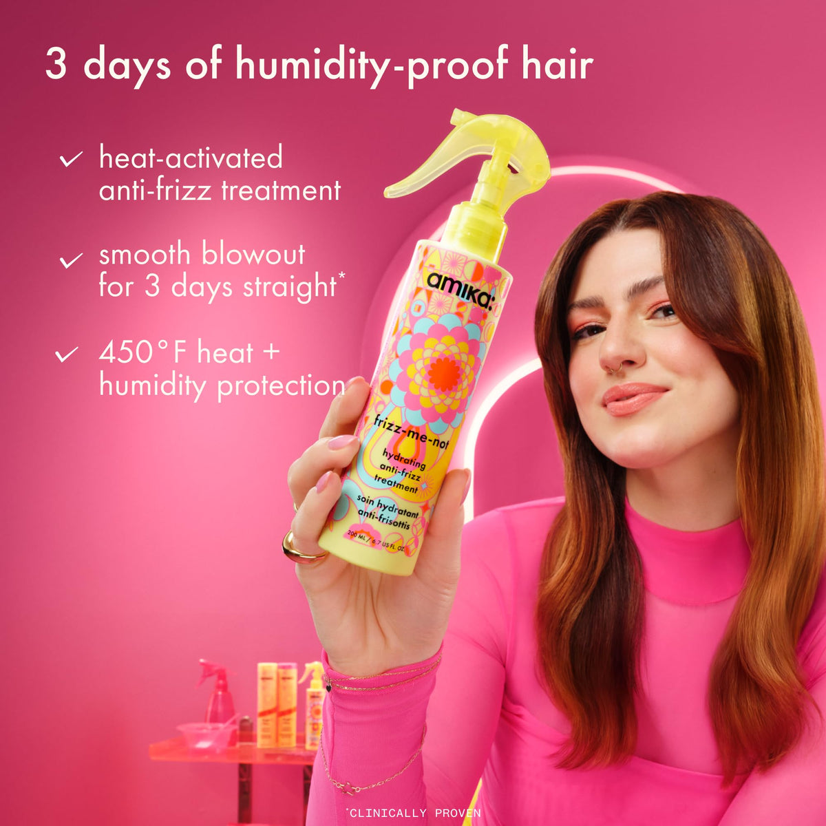 Flacon Amika Frizz-Me-Not avec vaporisateur