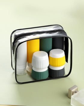 Flacon anti-fuite en silicone avec large ouverture