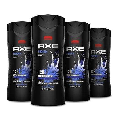 Flacon AXE Gel Douche Phoenix 16 oz avec menthe écrasée et romarin