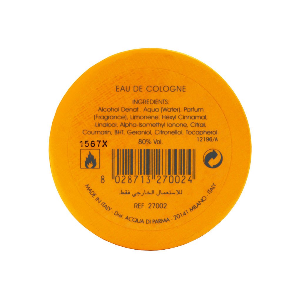 Flacon d'Acqua Di Parma Colonia Pura avec étiquette et bouchon