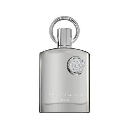 Flacon d'Afnan Supremacy Silver Eau de Parfum pour homme 100 ml