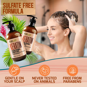 Flacon d'après-shampooing Pure Nature Lux Spa avec huile d'argan