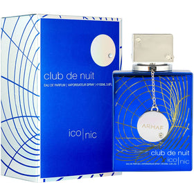 Flacon d'Armaf Club de Nuit Blue Iconic avec étiquette et bouchon