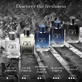 Flacon d'Armani Acqua di Giò sur une table élégante