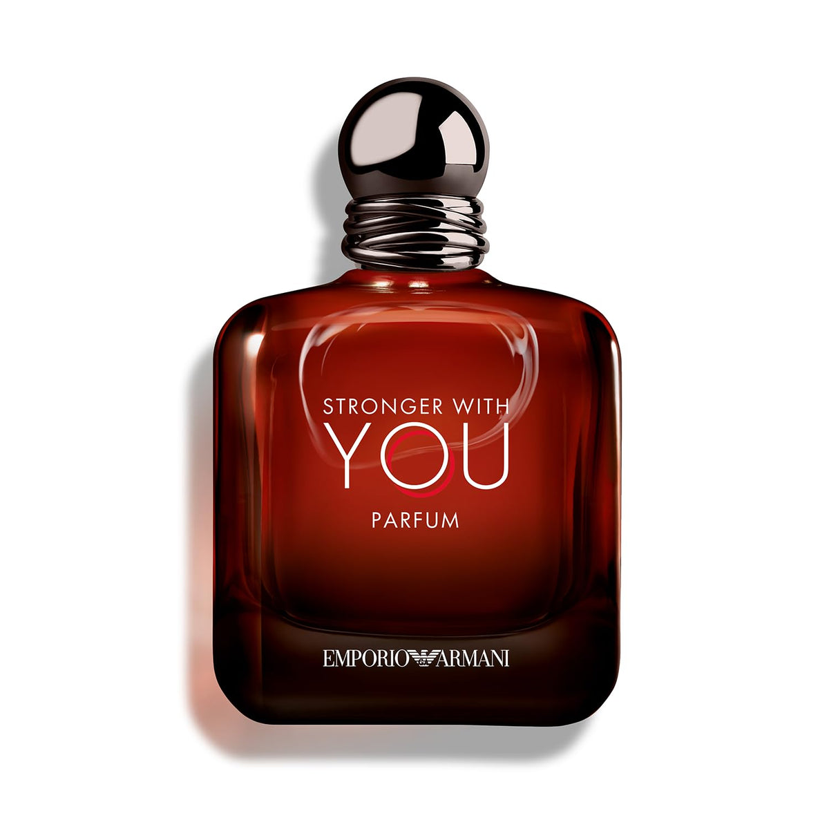Flacon d'Armani Beauty Stronger With You 100ml vue avant avec capuchon gris