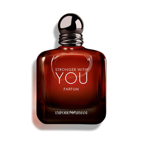 Flacon d'Armani Beauty Stronger With You 100ml vue avant avec capuchon gris