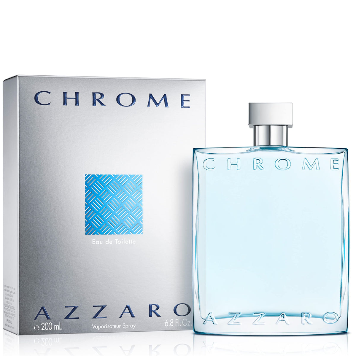 Flacon d'Azzaro Chrome Eau de Toilette 125ml vue de face