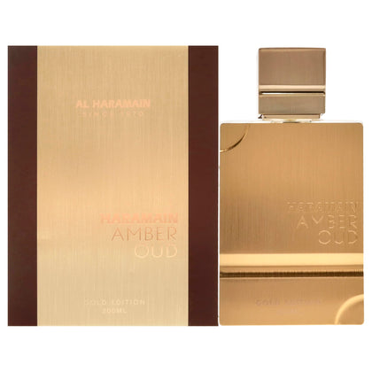 Flacon d'Eau de Parfum Al Haramain Amber Oud Gold Edition 200ml vue avant