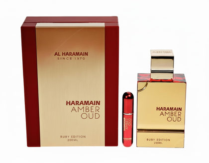 Flacon d'Eau de Parfum Amber Oud Ruby Edition Al Haramain 200 ml