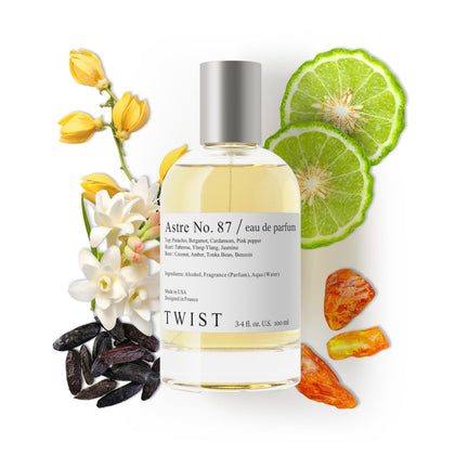 Flacon d'Eau de Parfum Astre No. 87 de HOUSE OF TWIST, vue de face