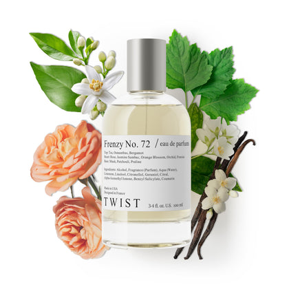 Flacon d'Eau de Parfum Femme Frenzy No. 72 de HOUSE OF TWIST vue de face
