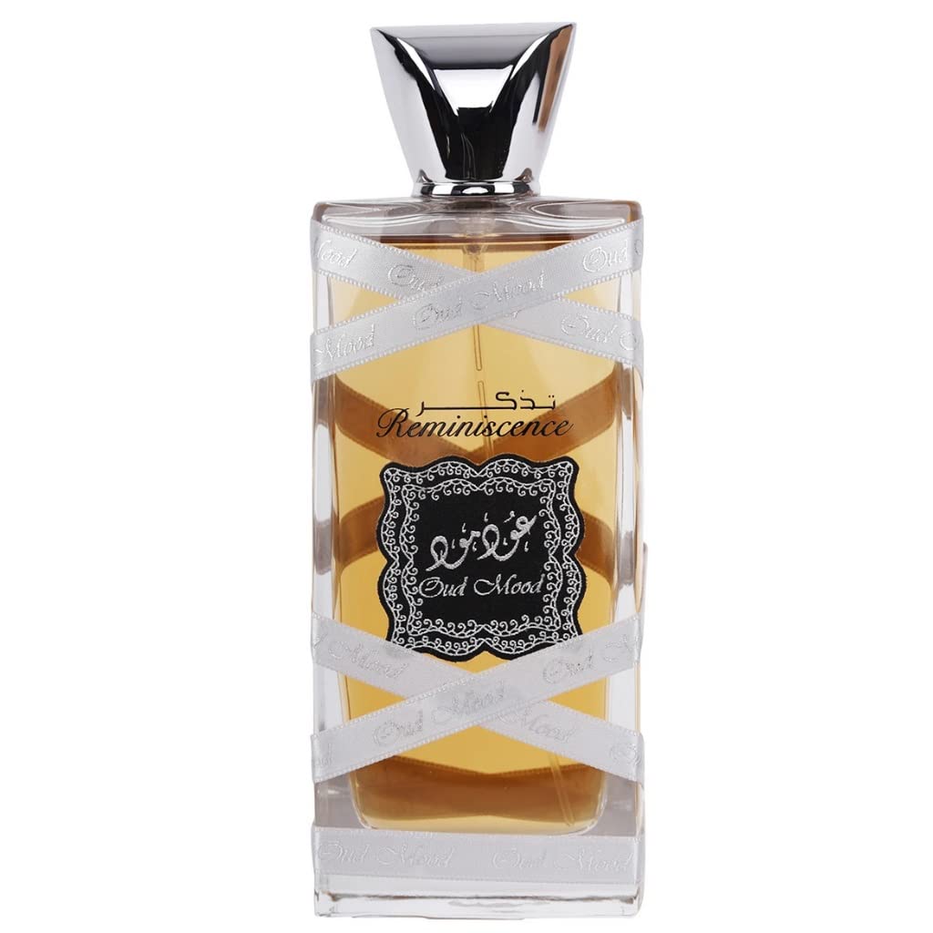 Flacon d'eau de parfum Lattafa Oud Mood Reminiscence 100 ml vue de face