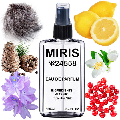 Flacon d'Eau de Parfum MIRIS 100 ml avec étiquette