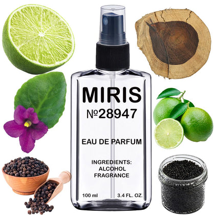 Flacon d'Eau de Parfum MIRIS 100 ml vue de face avec design moderne