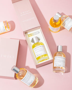 Flacon d'Eau de Parfum Rosa Lina No. 58 sur fond élégant